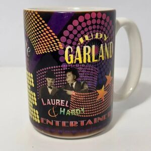 Historical Entertainers Coffee Mug Judy Garland, Laurel & Hardy, Bing Crosby